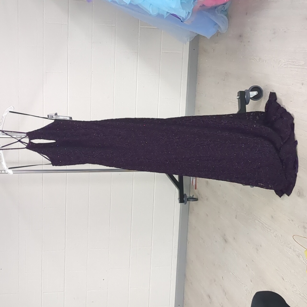 Jovani size 12 Dark Purple Plum Gown